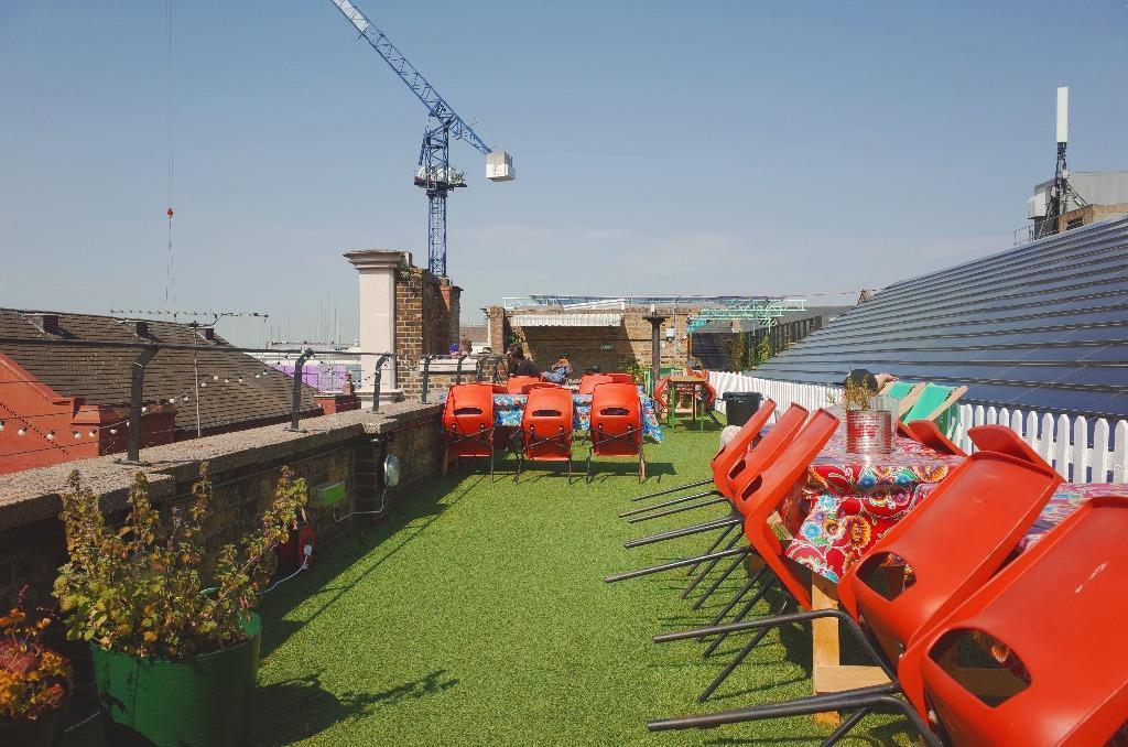 A well-lit 635 sqft space in Studio Three, a co-working space in Dalston Junction, Hackney