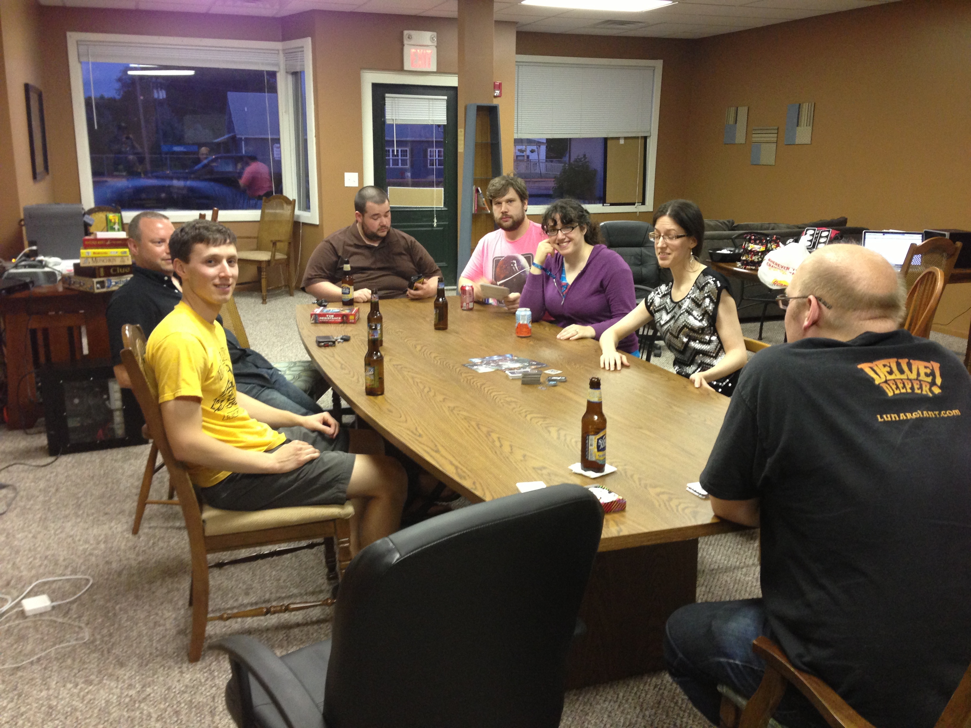 Desk and storage space