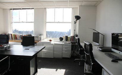 Entire 340 sf corner creative office on the 21st floor of a 1930's office building in Tribeca. Awesome unblocked views to the north and the east Entire 340 sf corner creative office on the 21st floor of a 1930's office building in Tribeca. Awesome unblocked views to the north and the east
