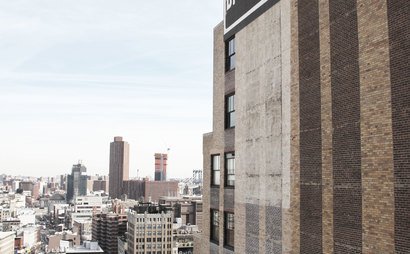 Entire 340 sf corner creative office on the 21st floor of a 1930's office building in Tribeca. Awesome unblocked views to the north and the east