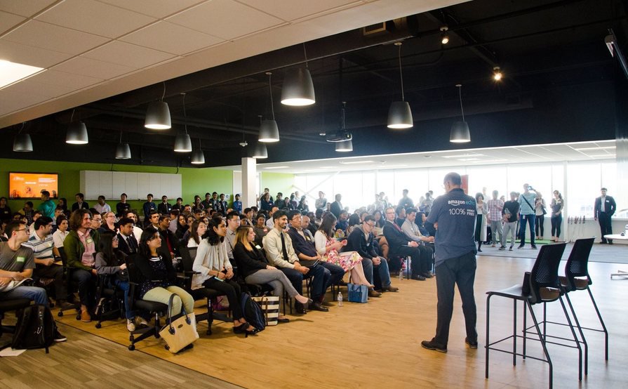 Robotics-themed Event Space For Up To 100 People With Great Window Views Robotics-themed Event Space For Up To 100 People With Great Window Views
