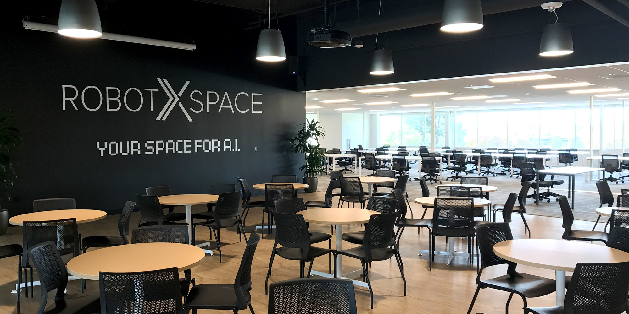 Robotics-themed Event Space For Up To 100 People With Great Window Views Robotics-themed Event Space For Up To 100 People With Great Window Views