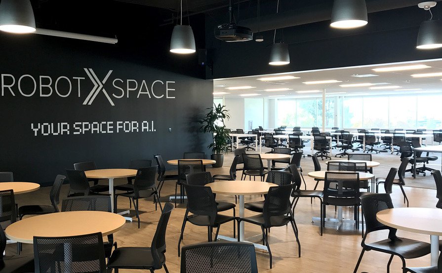 Robotics-themed Event Space For Up To 100 People With Great Window Views Robotics-themed Event Space For Up To 100 People With Great Window Views