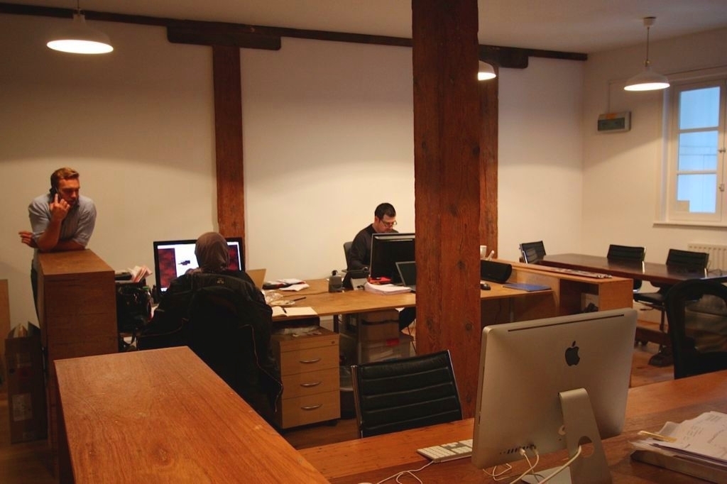 Super-cool desk space in period office