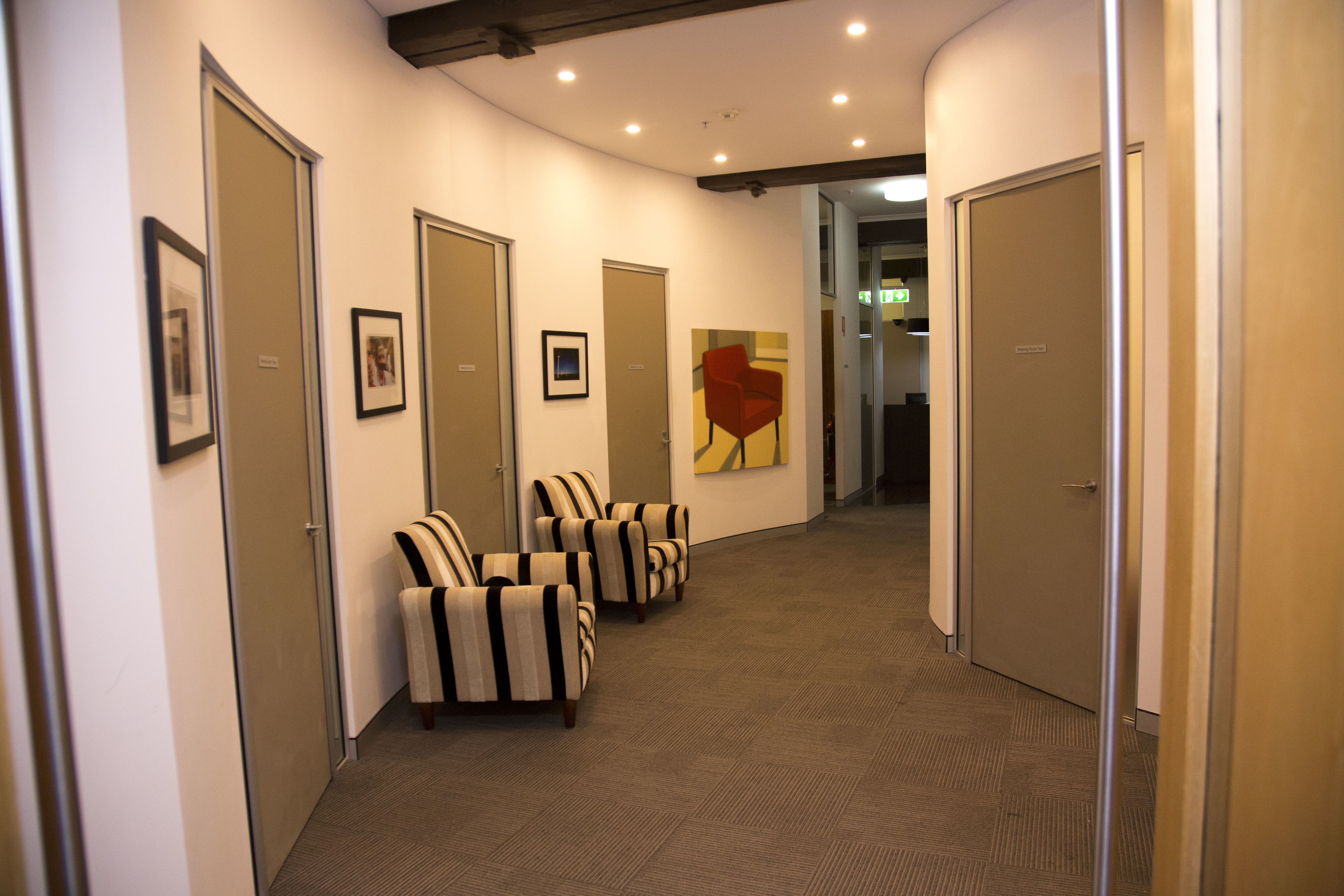 Private office and meeting room. Private office and meeting room.