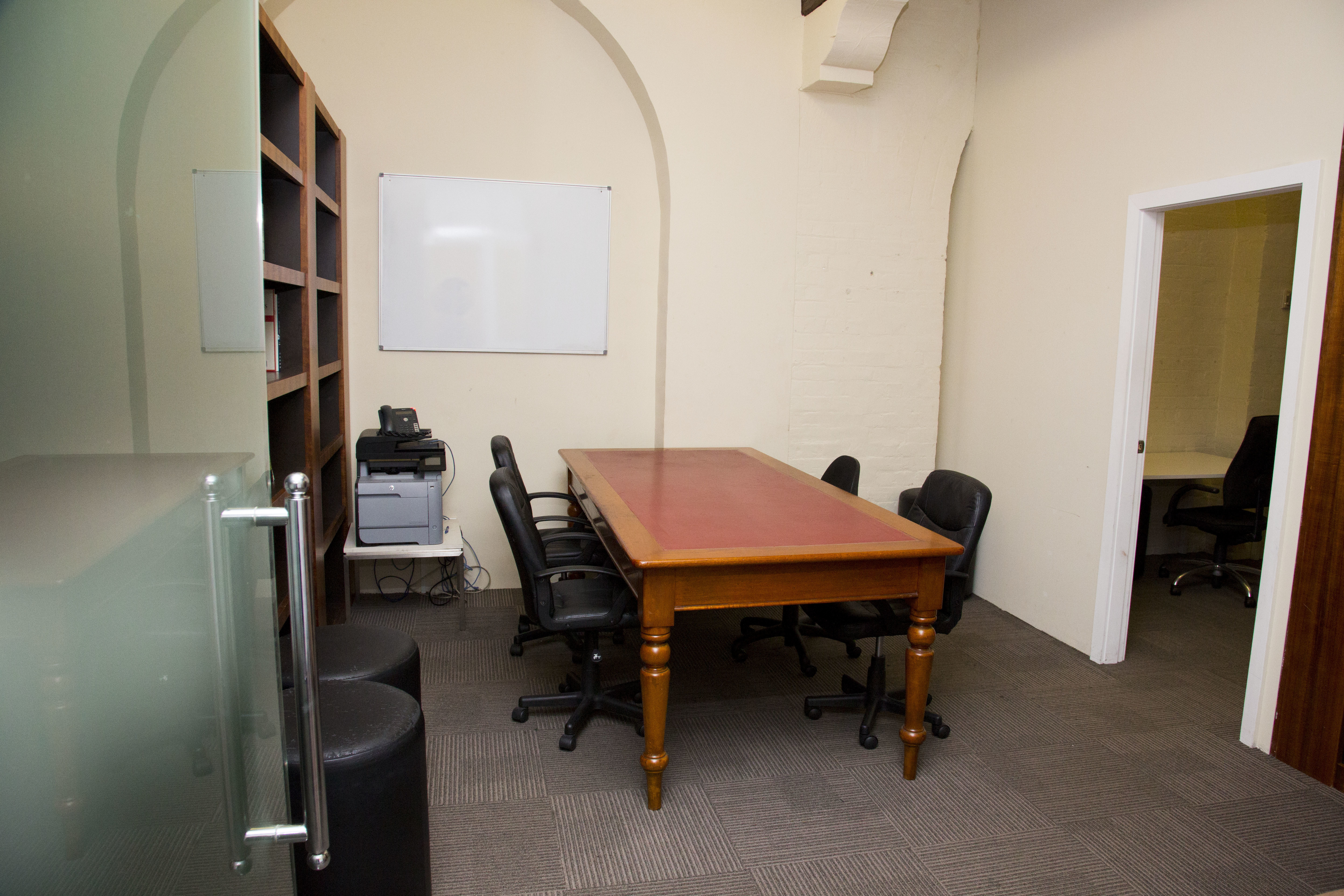 Private office and meeting room. Private office and meeting room.