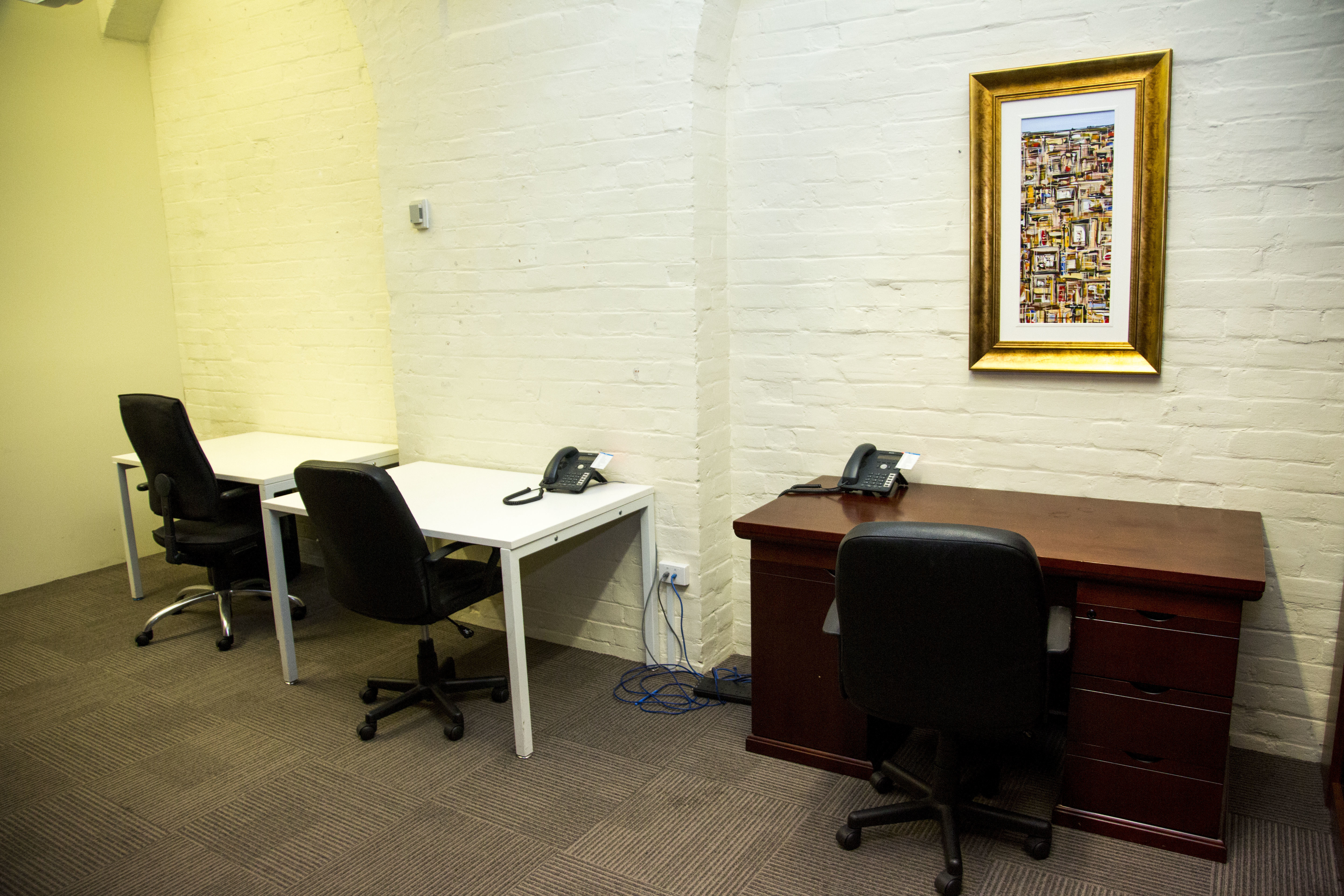 Private office and meeting room. Private office and meeting room.
