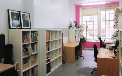 Desk space in creative studio Desk space in creative studio