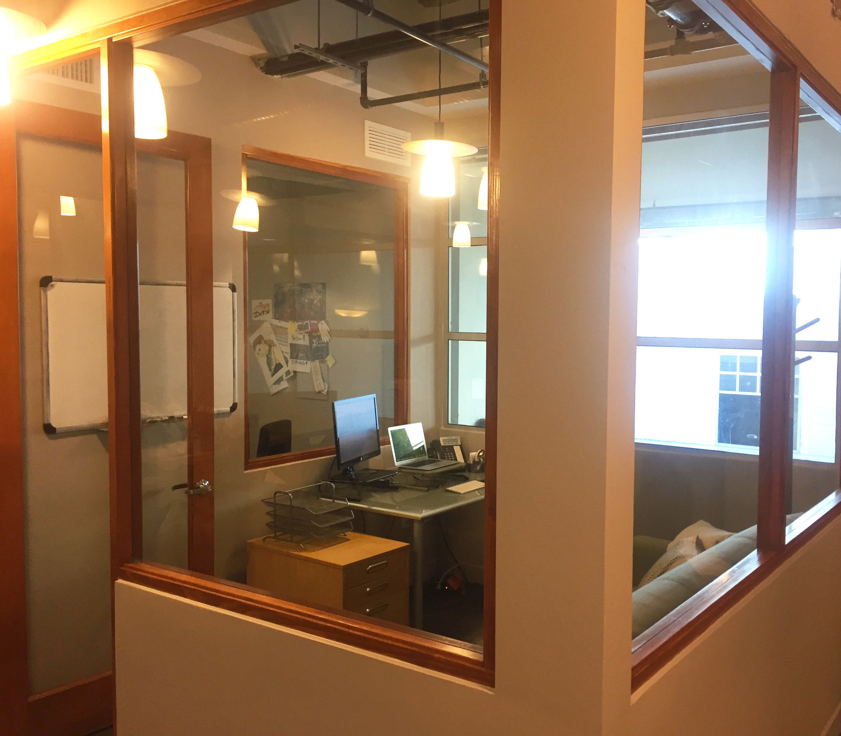 Office with Glass Windows