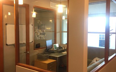 Office with Glass Windows Office with Glass Windows