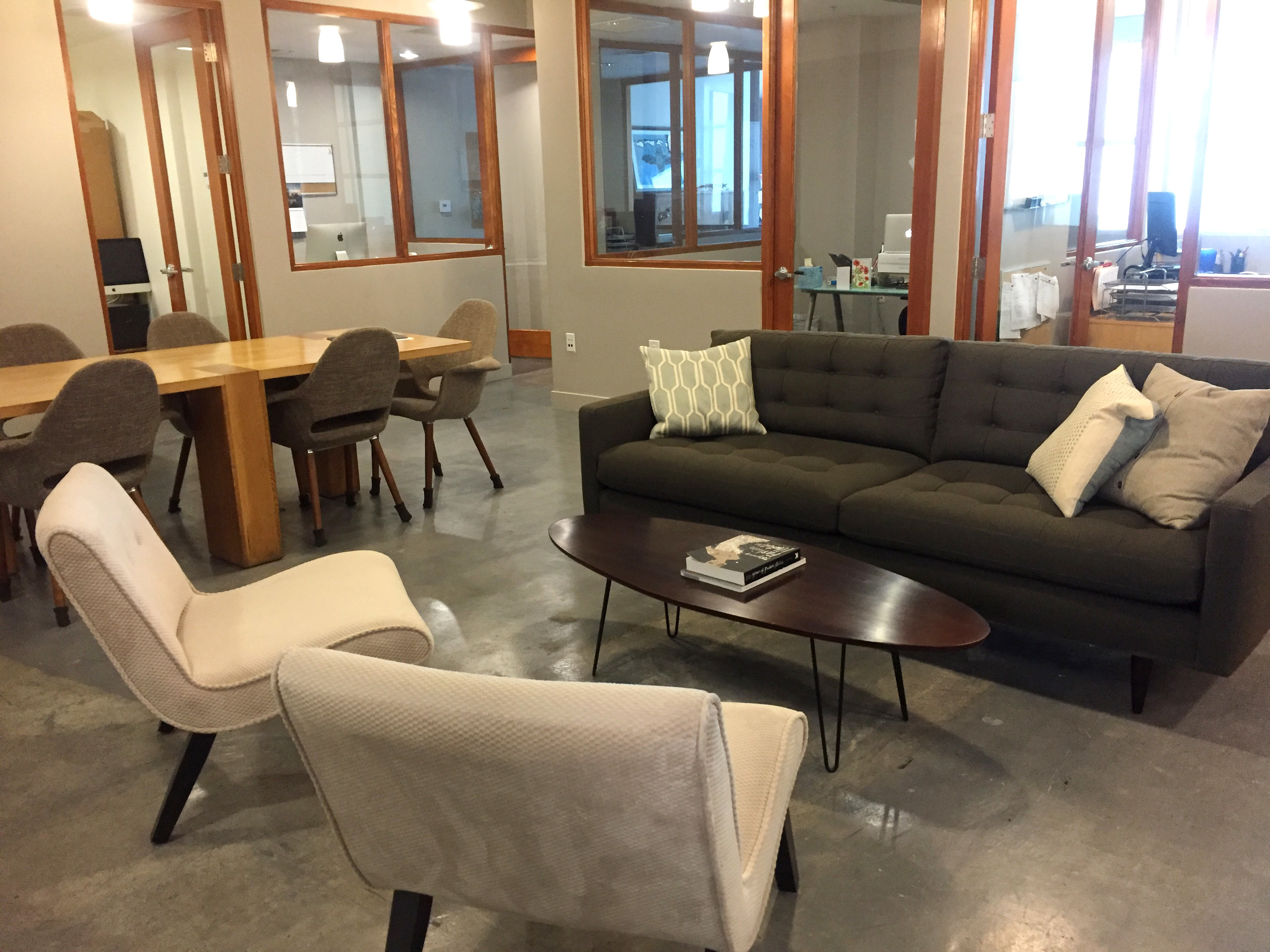 Office with Glass Windows