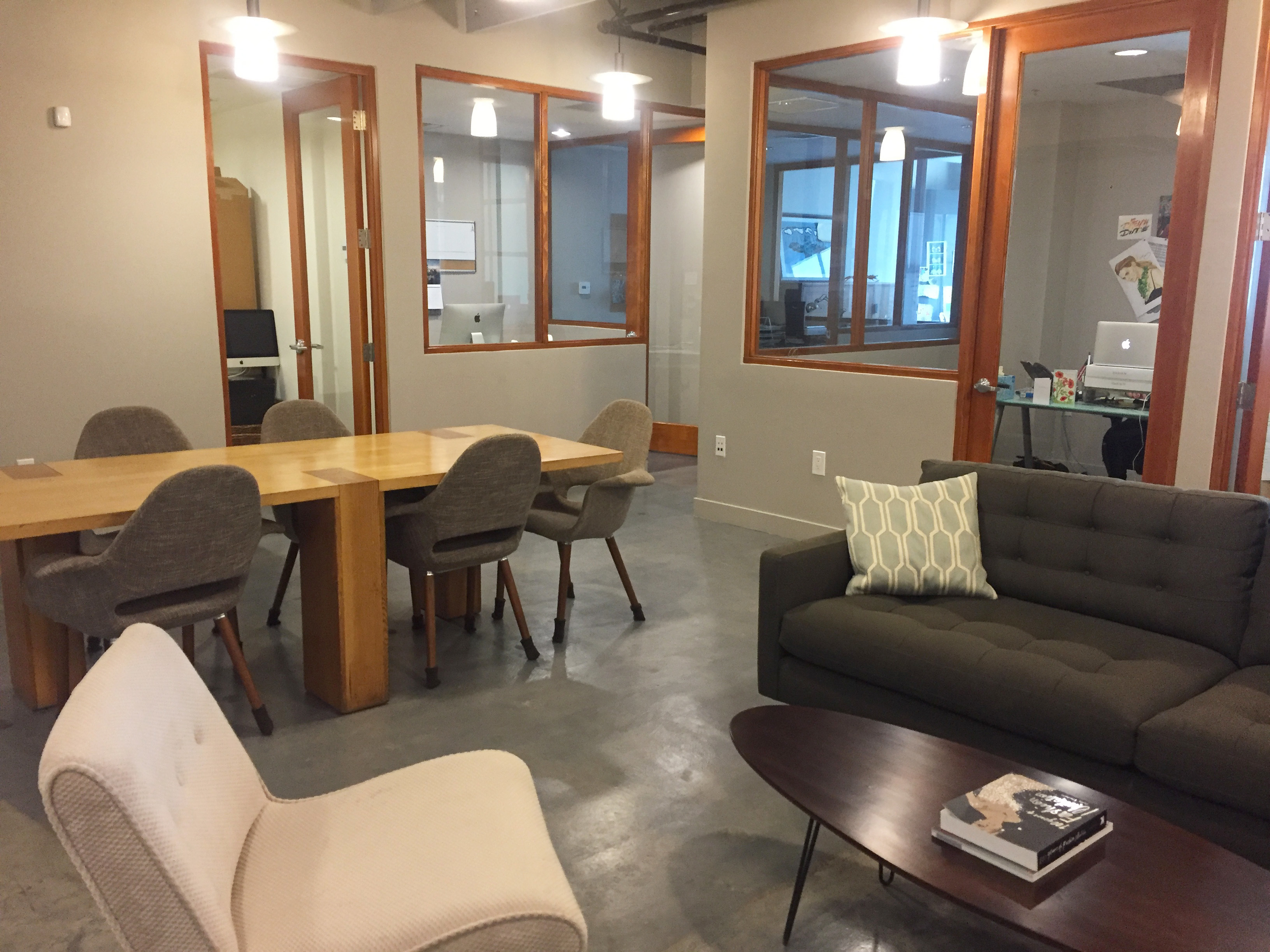 Office with Glass Windows