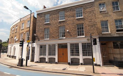 Desk in co-working space  Desk in co-working space