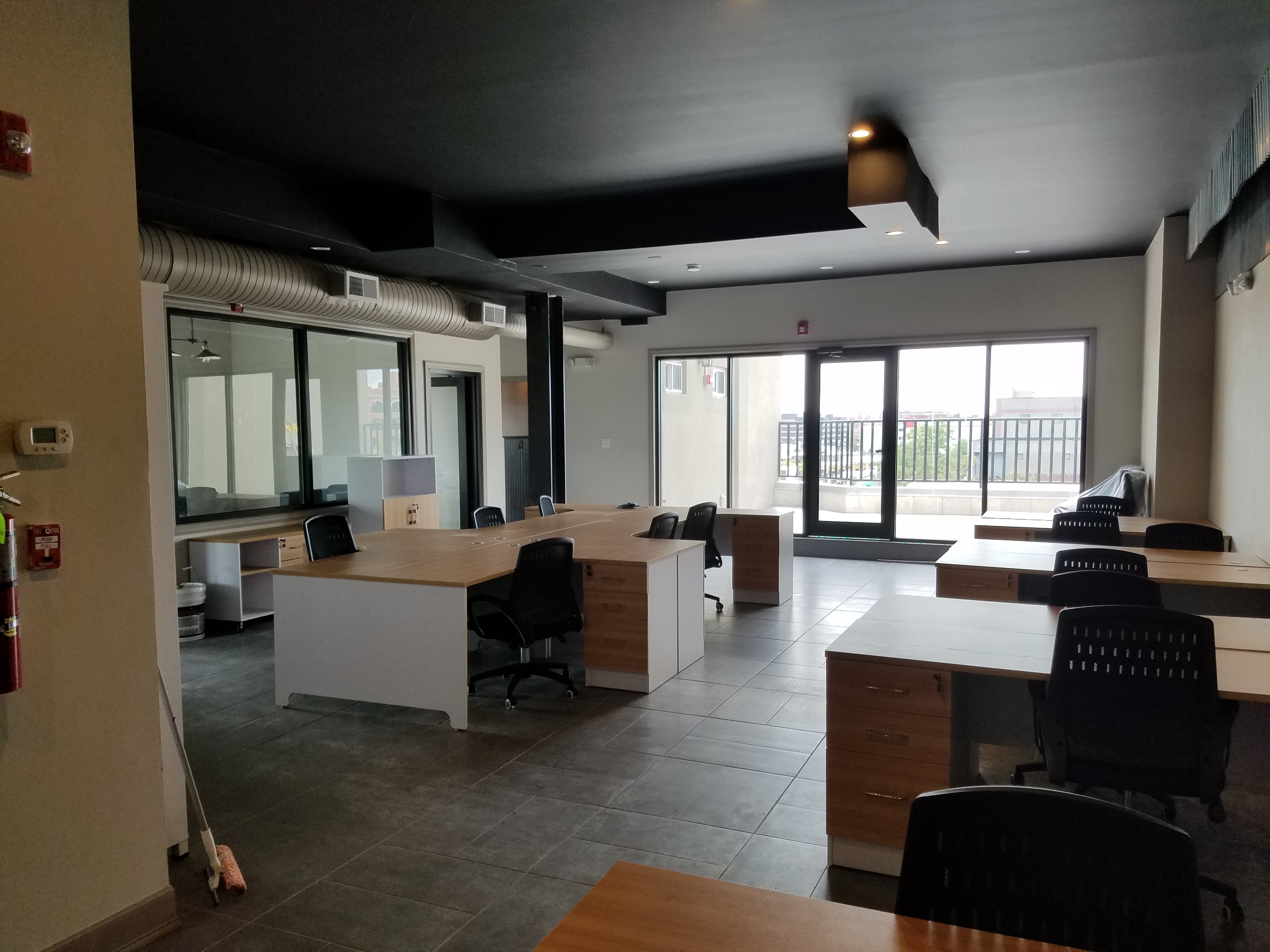 Third floor of renovated historic bank