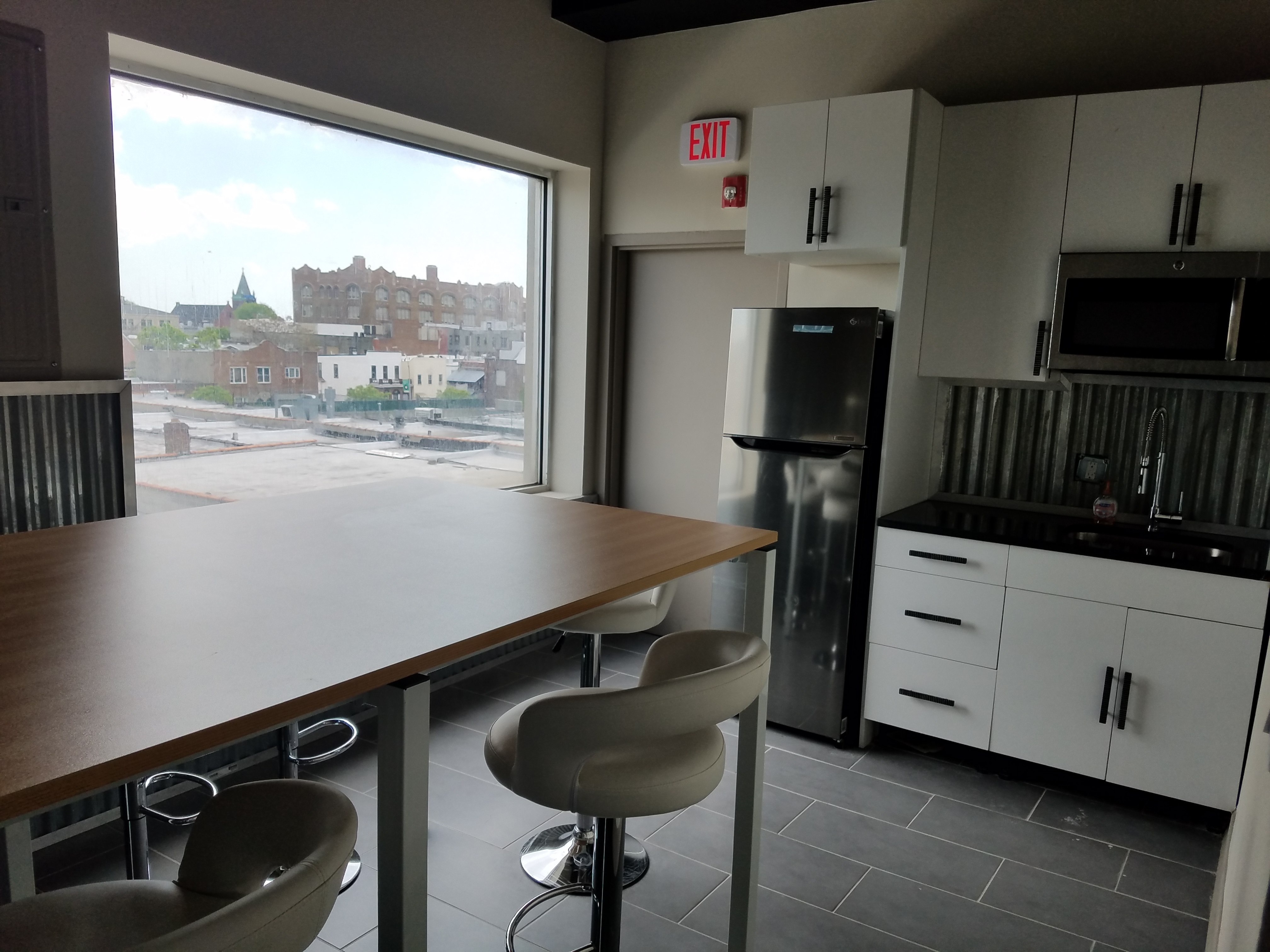 Third floor of renovated historic bank