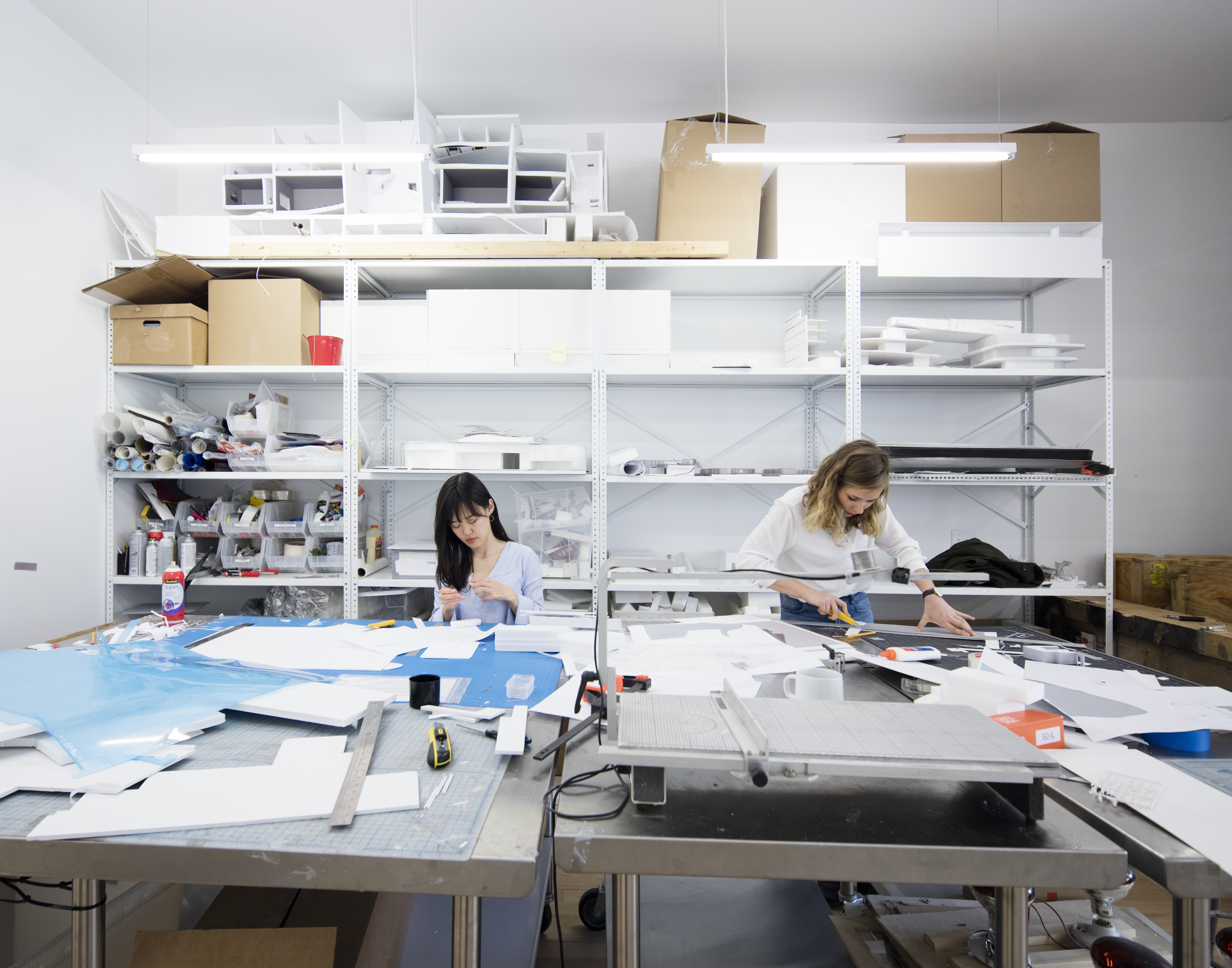 Desk Space at Bright Design Oriented Office 