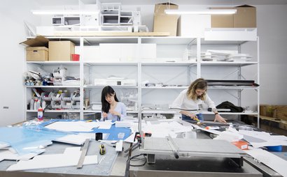 Desk Space at Bright Design Oriented Office Desk Space at Bright Design Oriented Office