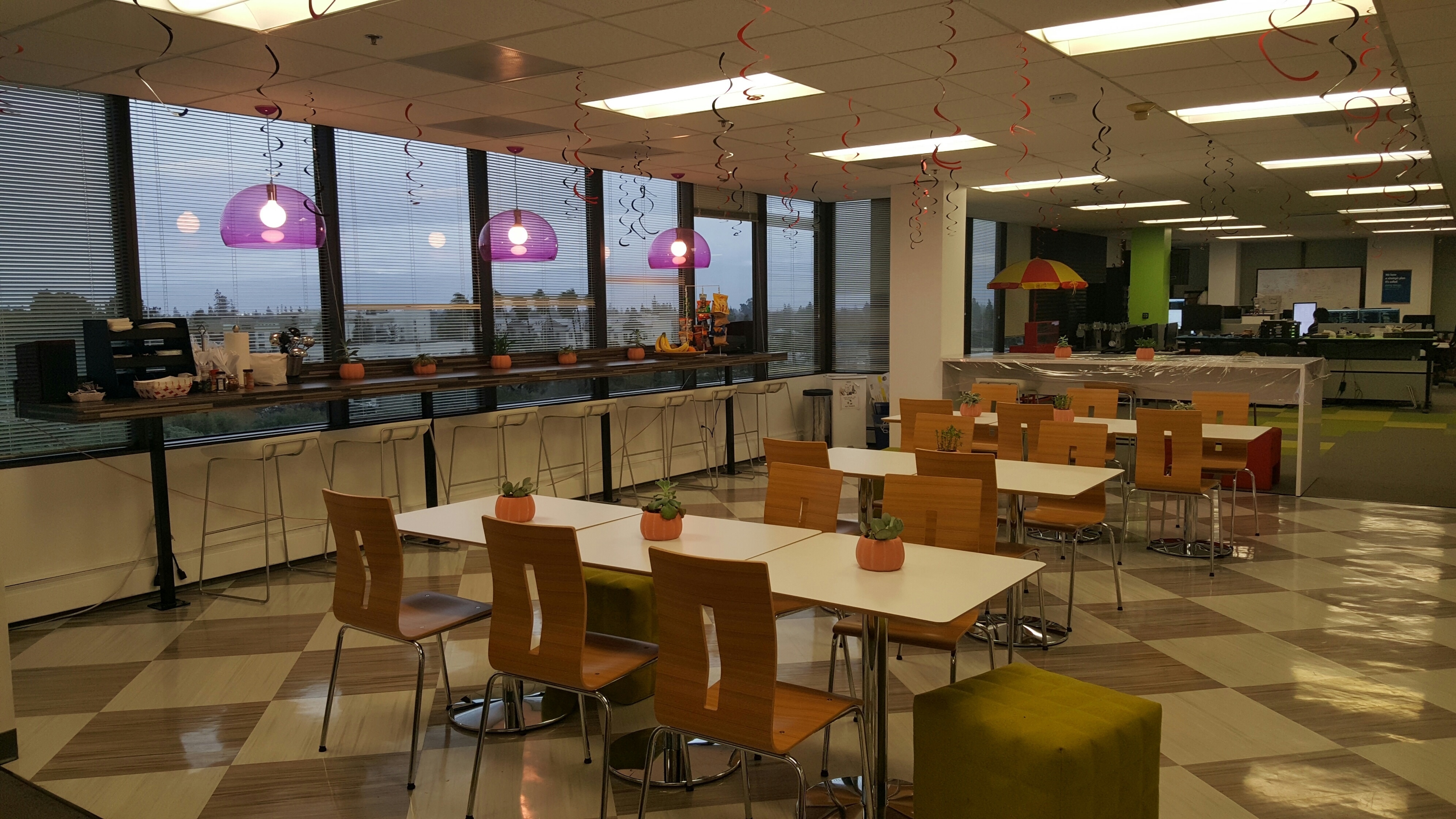 Private Desk Space w/ Storage Lockers