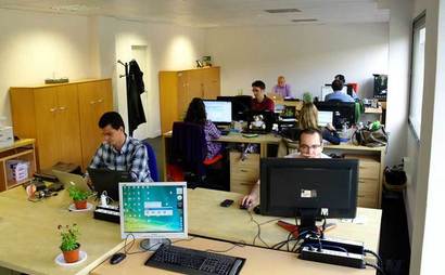 Desk in a Center of Barcelona Desk in a Center of Barcelona