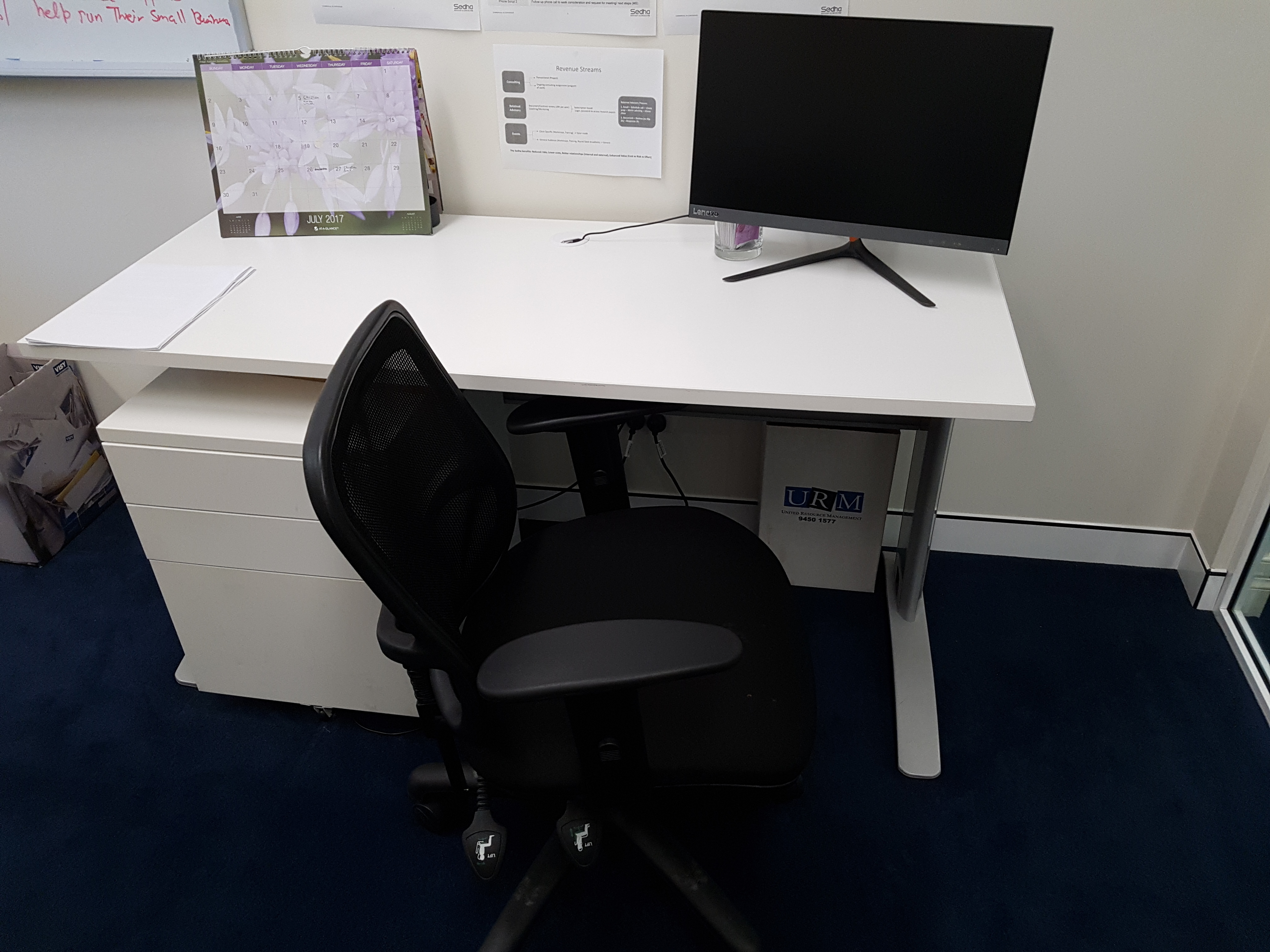 Desk in centrally located office in North Sydney