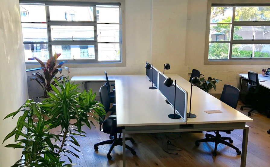 Desks available sharing with creative communications agency