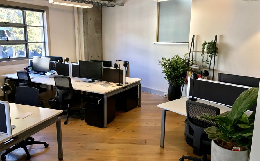 Desks available sharing with creative communications agency