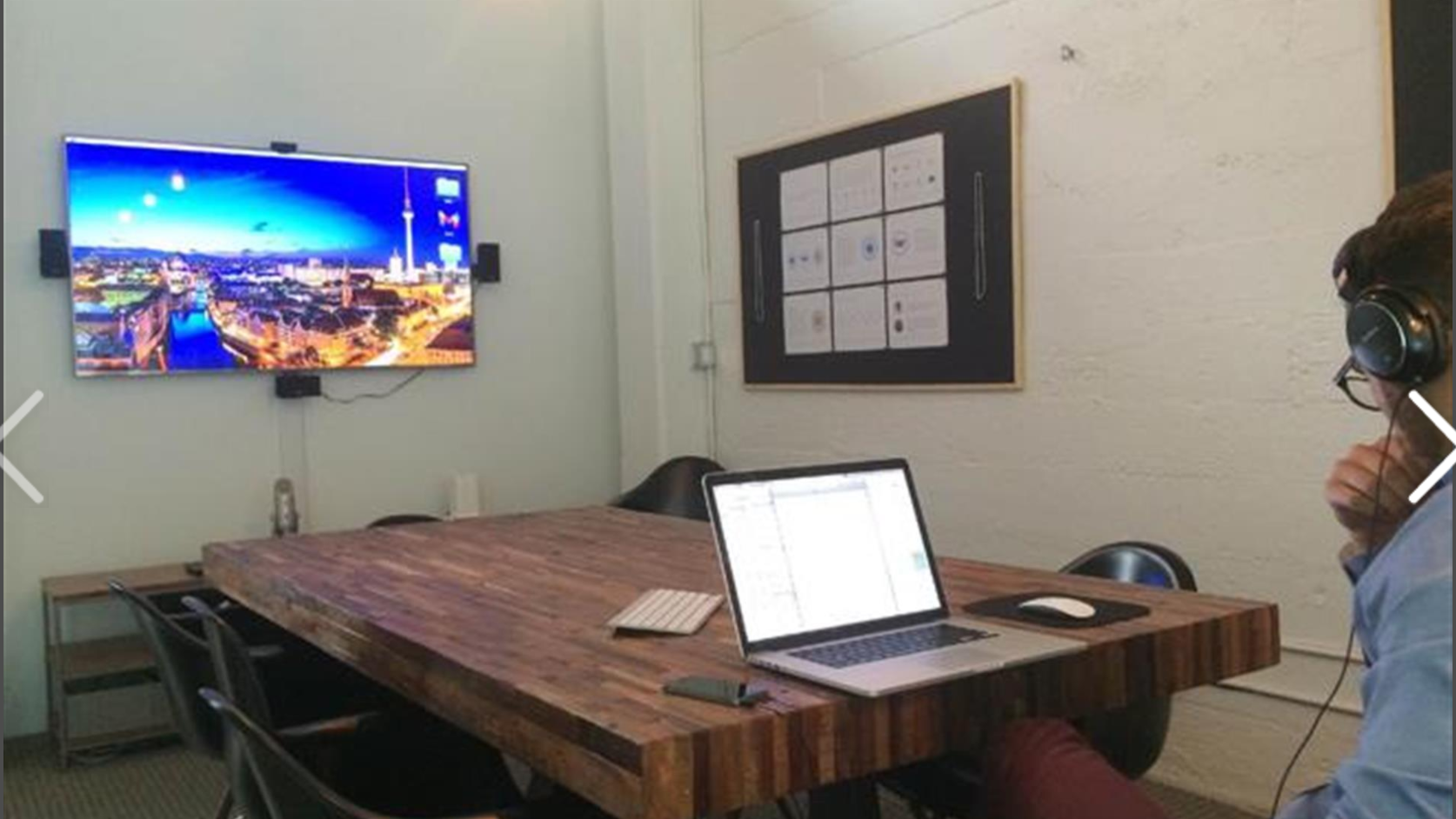 Enclosed conference room