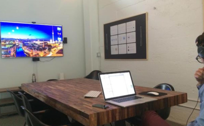 Enclosed conference room Enclosed conference room