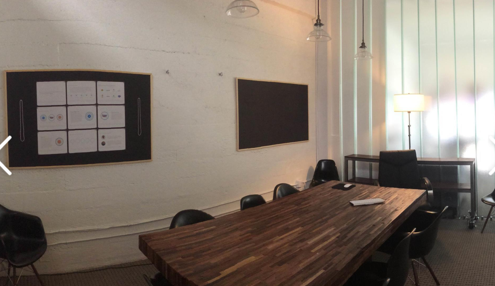 Enclosed conference room