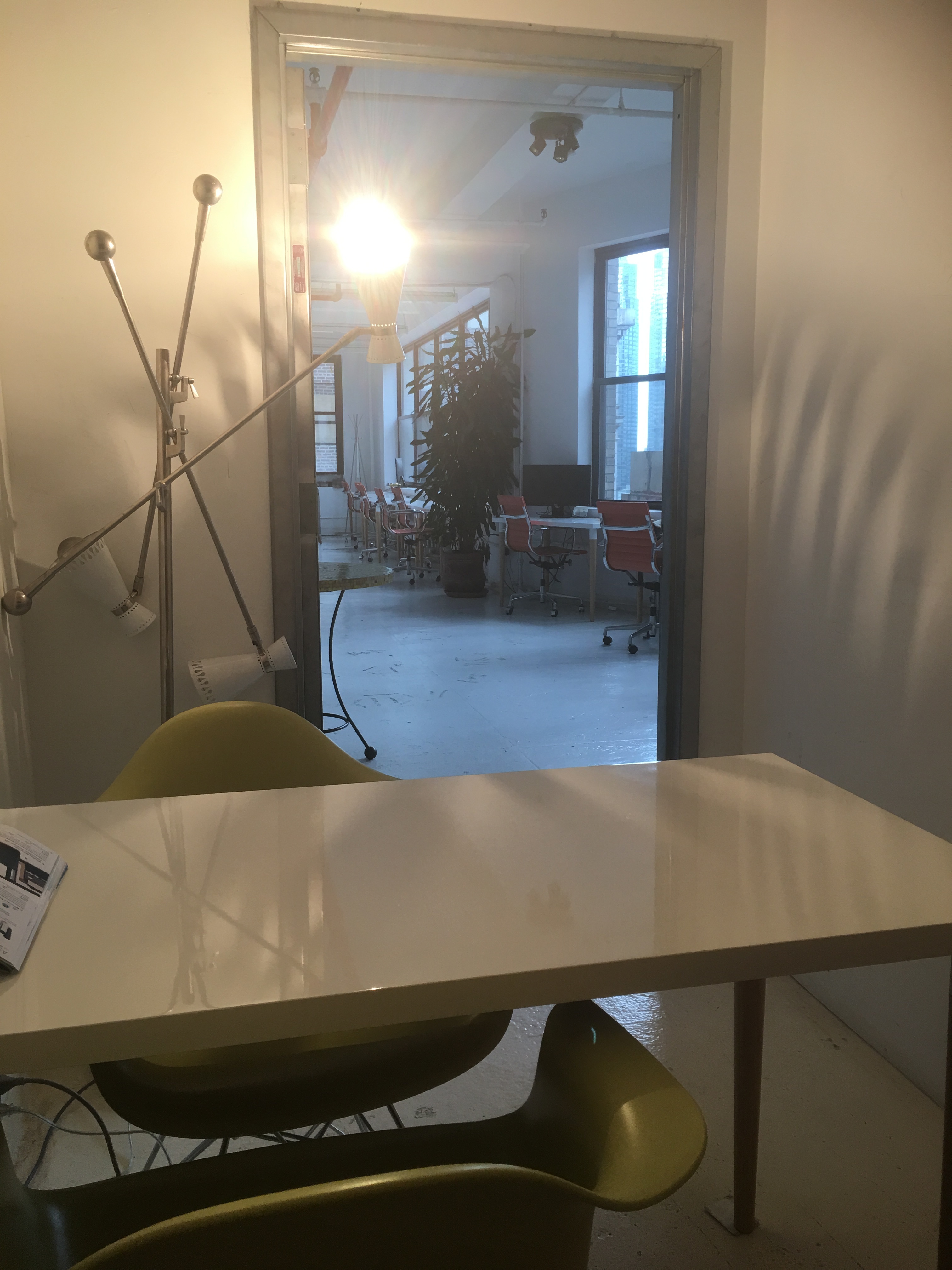 Start up office with 50% windows and unobstructed views