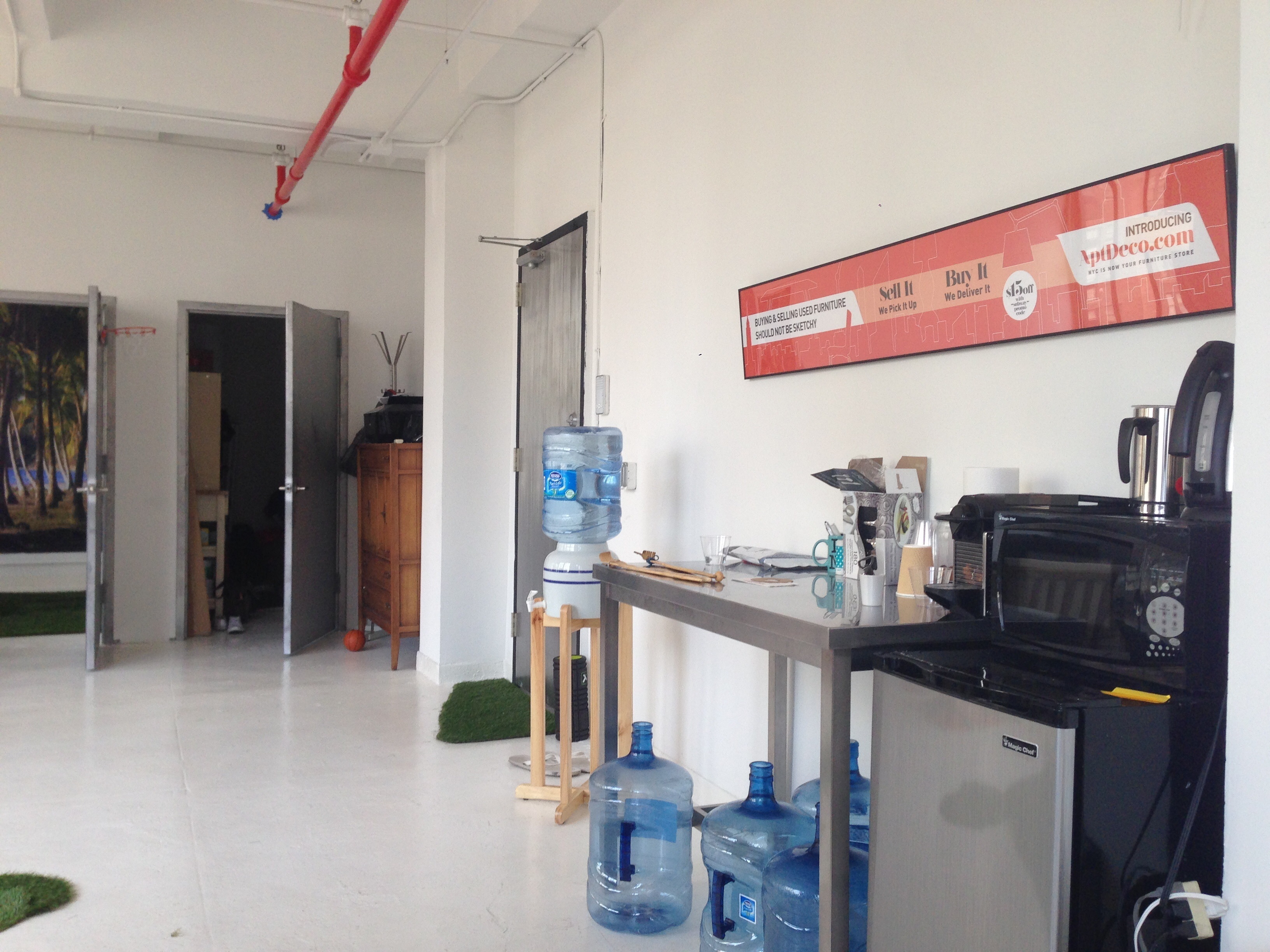 Start up office with 50% windows and unobstructed views