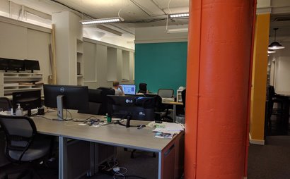 Co-working space in historic River North lowrise Co-working space in historic River North lowrise
