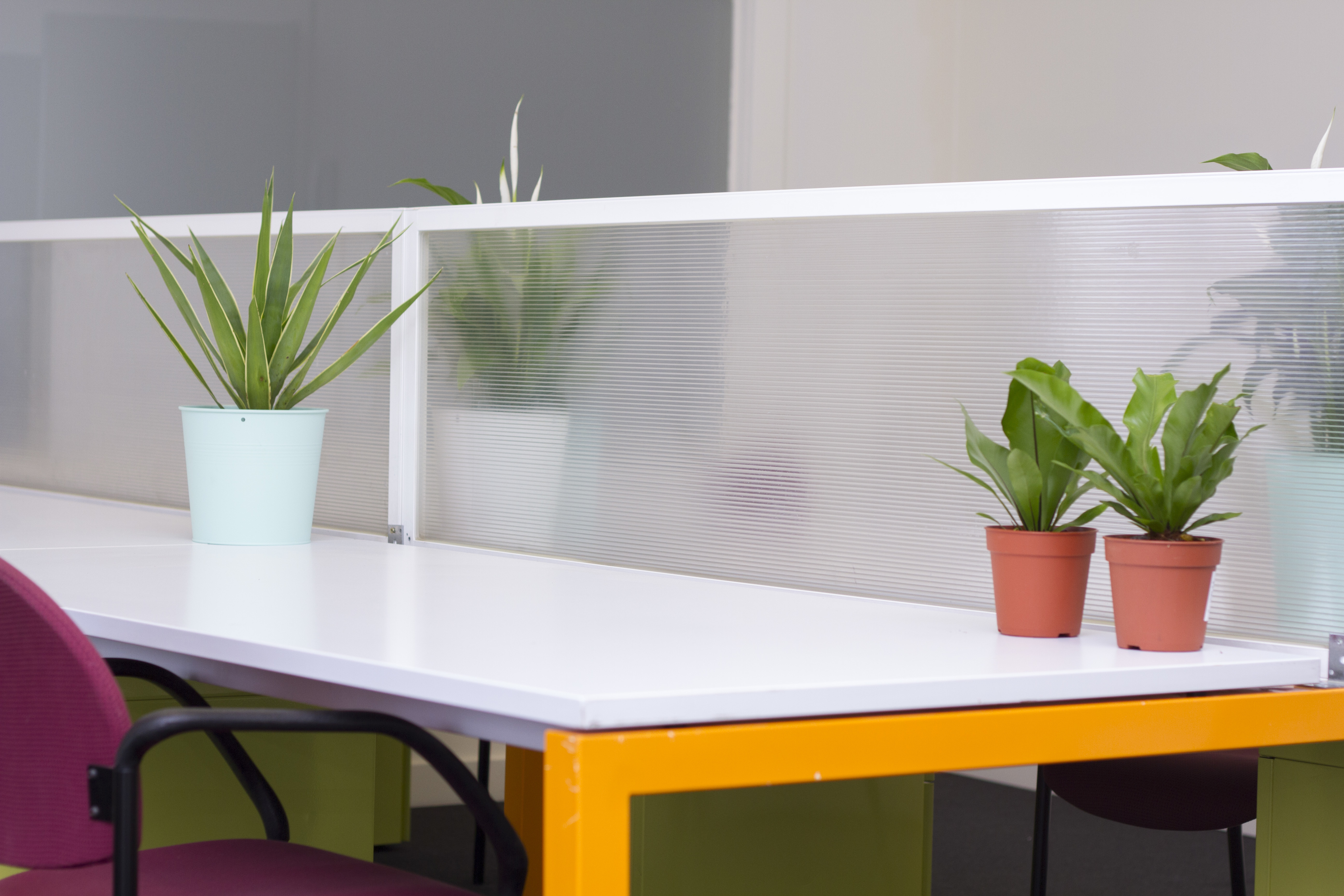 Shared desks at Manufactory Community 