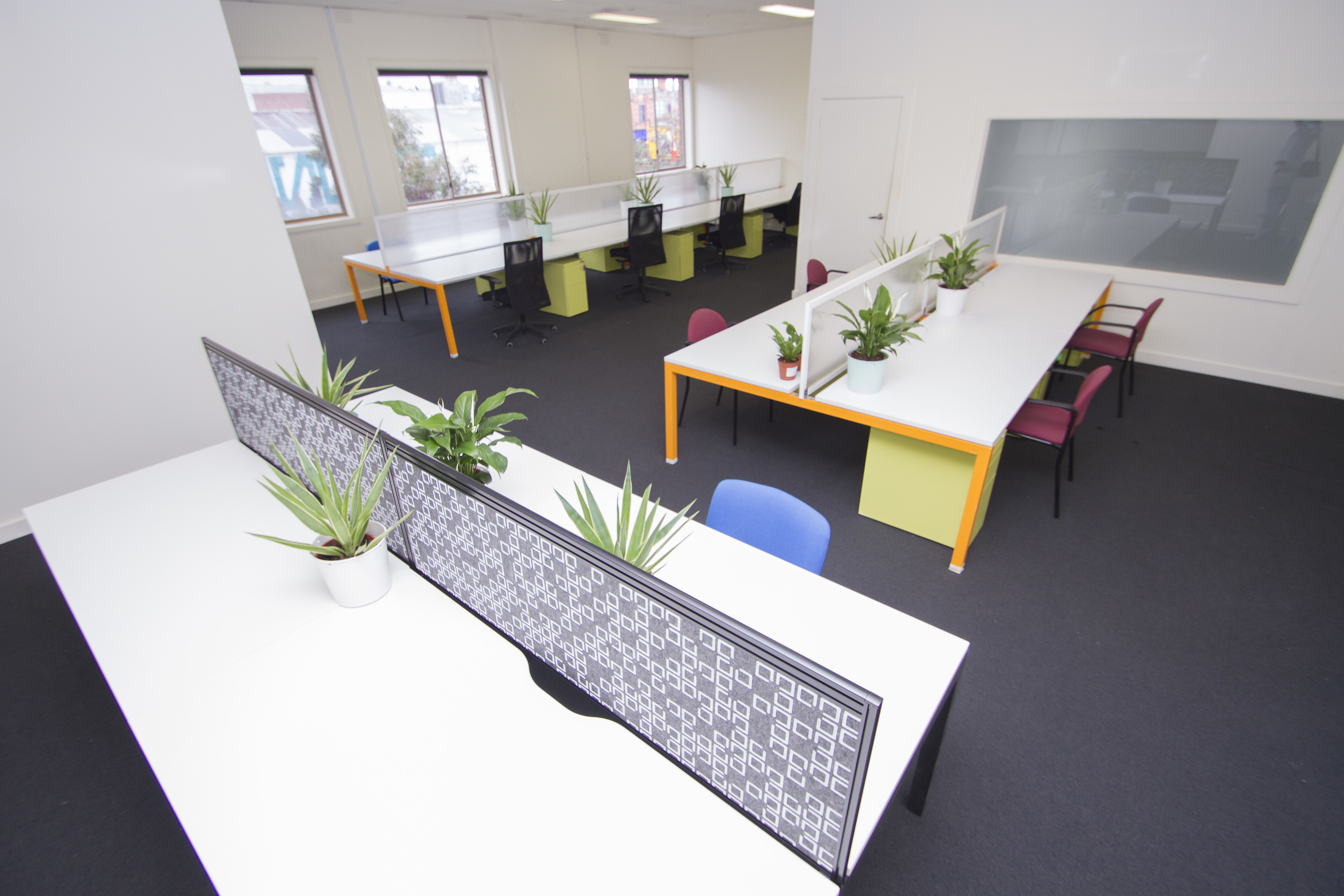 Shared desks at Manufactory Community  Shared desks at Manufactory Community