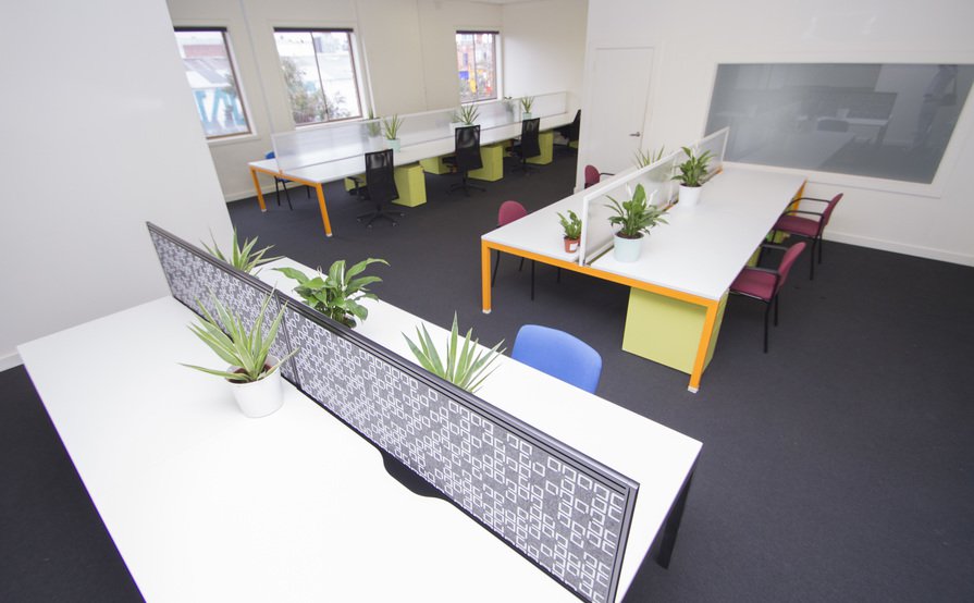 Shared desks at Manufactory Community  Shared desks at Manufactory Community