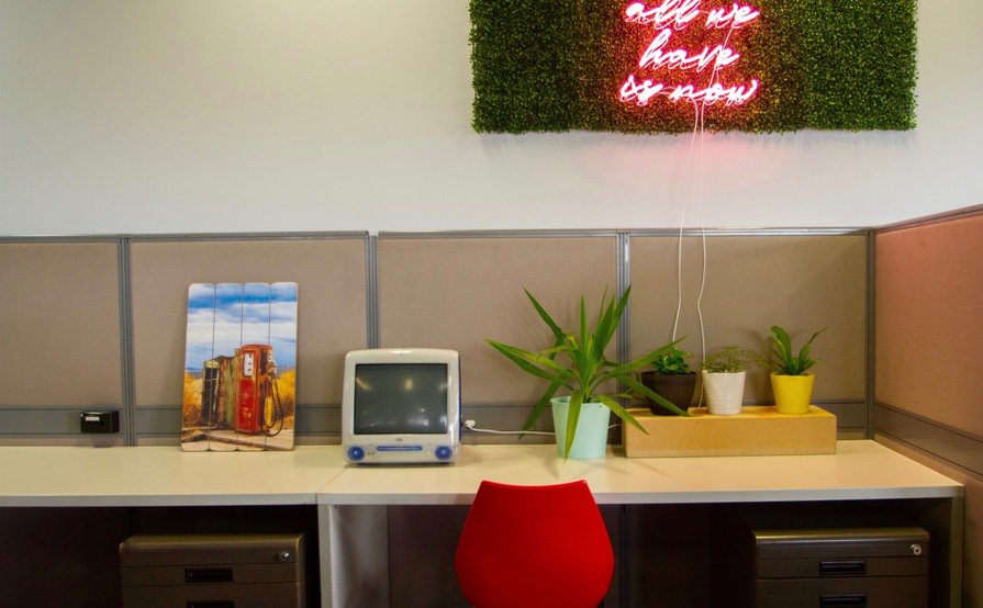 Shared desks at Manufactory Community 