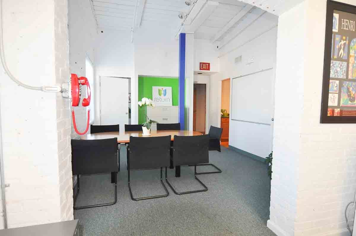 Private office in business suite