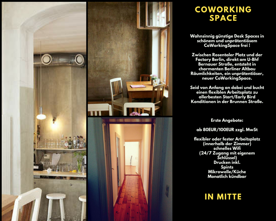 Unpretentious Co Working Space in MItte