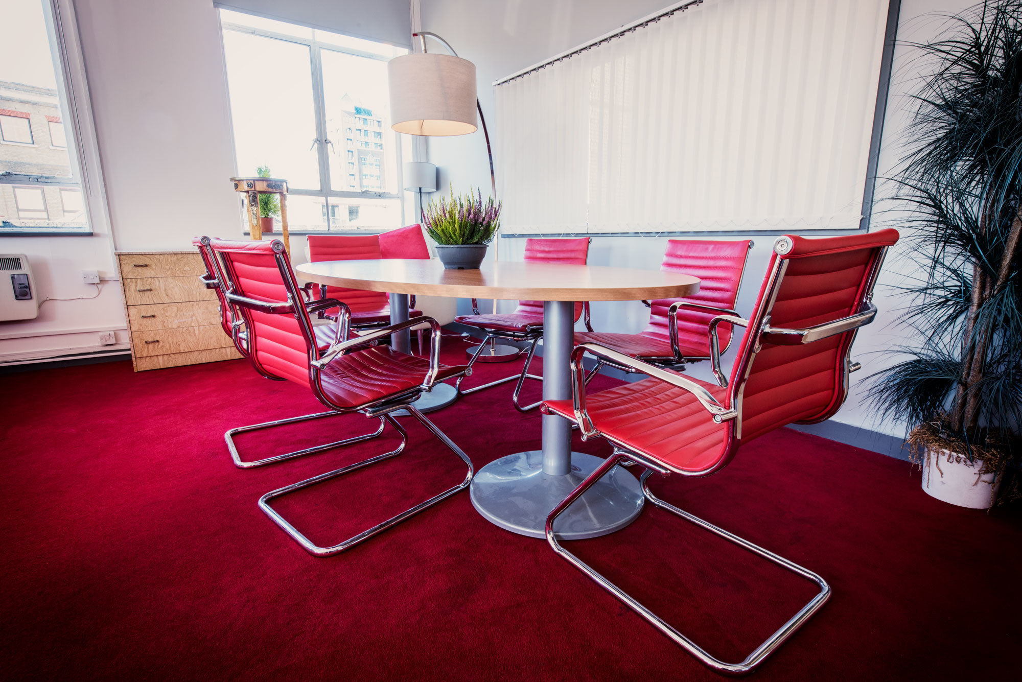 Desk space for rent in a creative media office