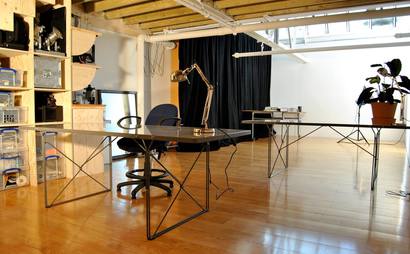Desk space in a creative studio Desk space in a creative studio