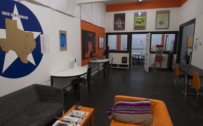Co-working production studio space and hot desks. Co-working production studio space and hot desks.