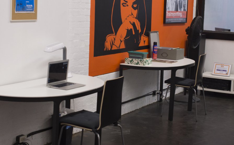 Co-working production studio space and hot desks. Co-working production studio space and hot desks.