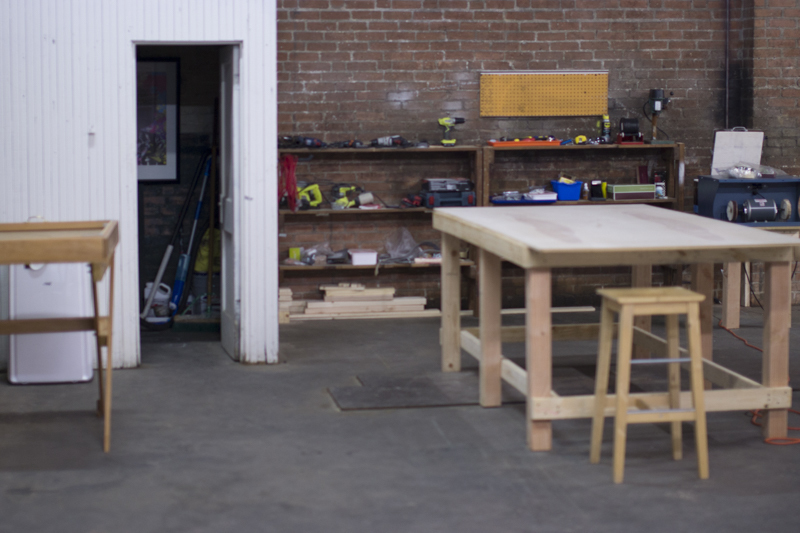 Co-working production studio space and hot desks.