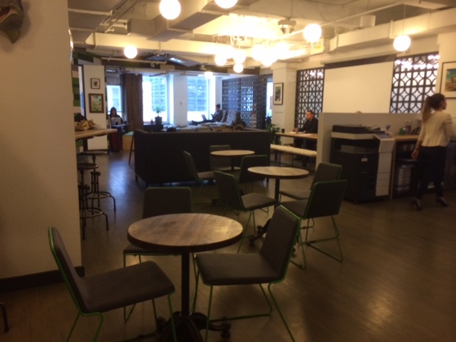 Affordable desk in a real office for freelancers