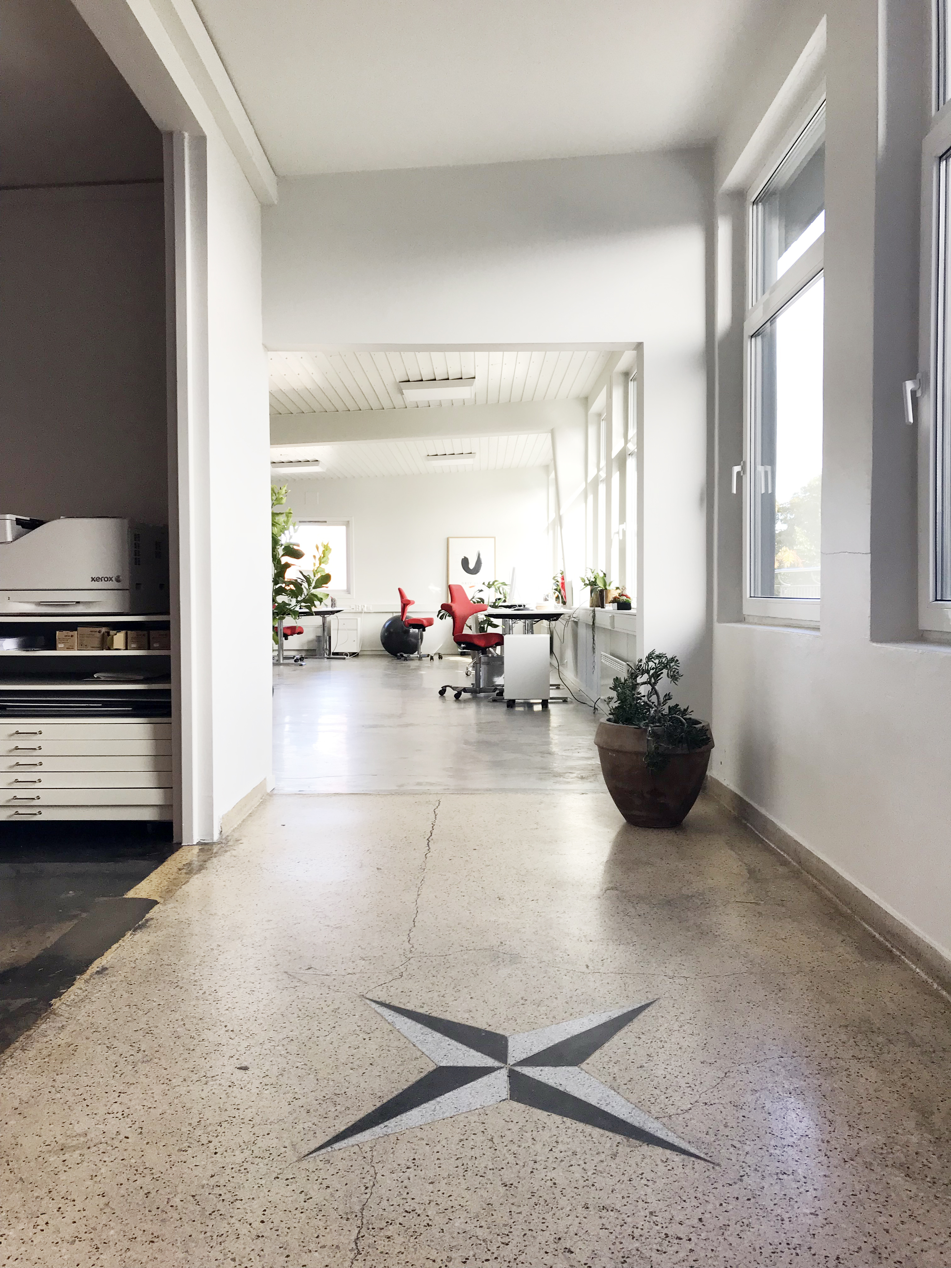 Desk with a view - at a creative work place