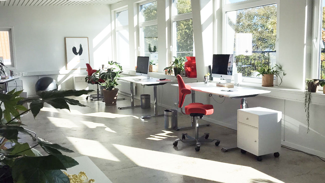 Desk with a view - at a creative work place