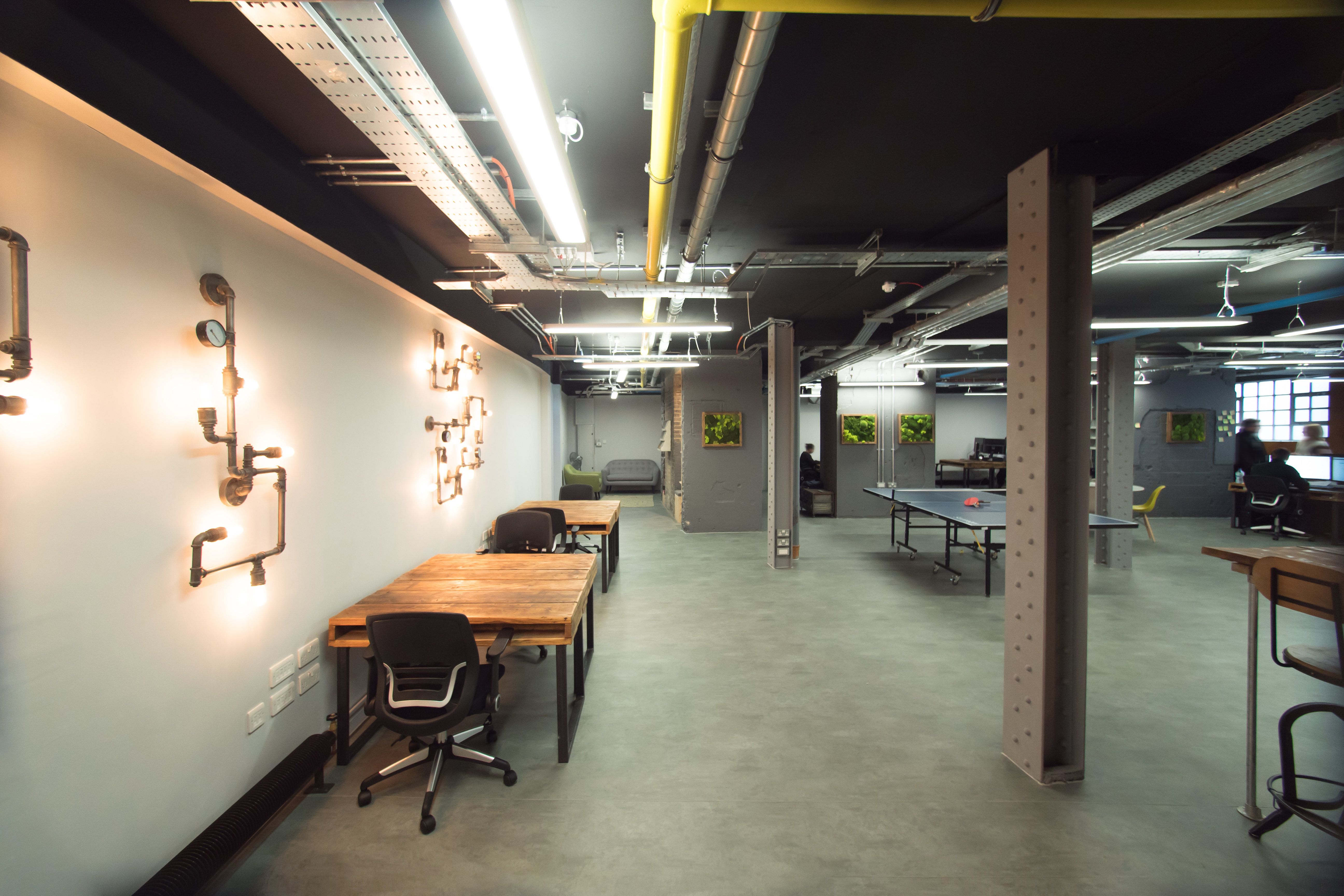 We have 4 - 10 desks available in our spacious office in Clerkenwell