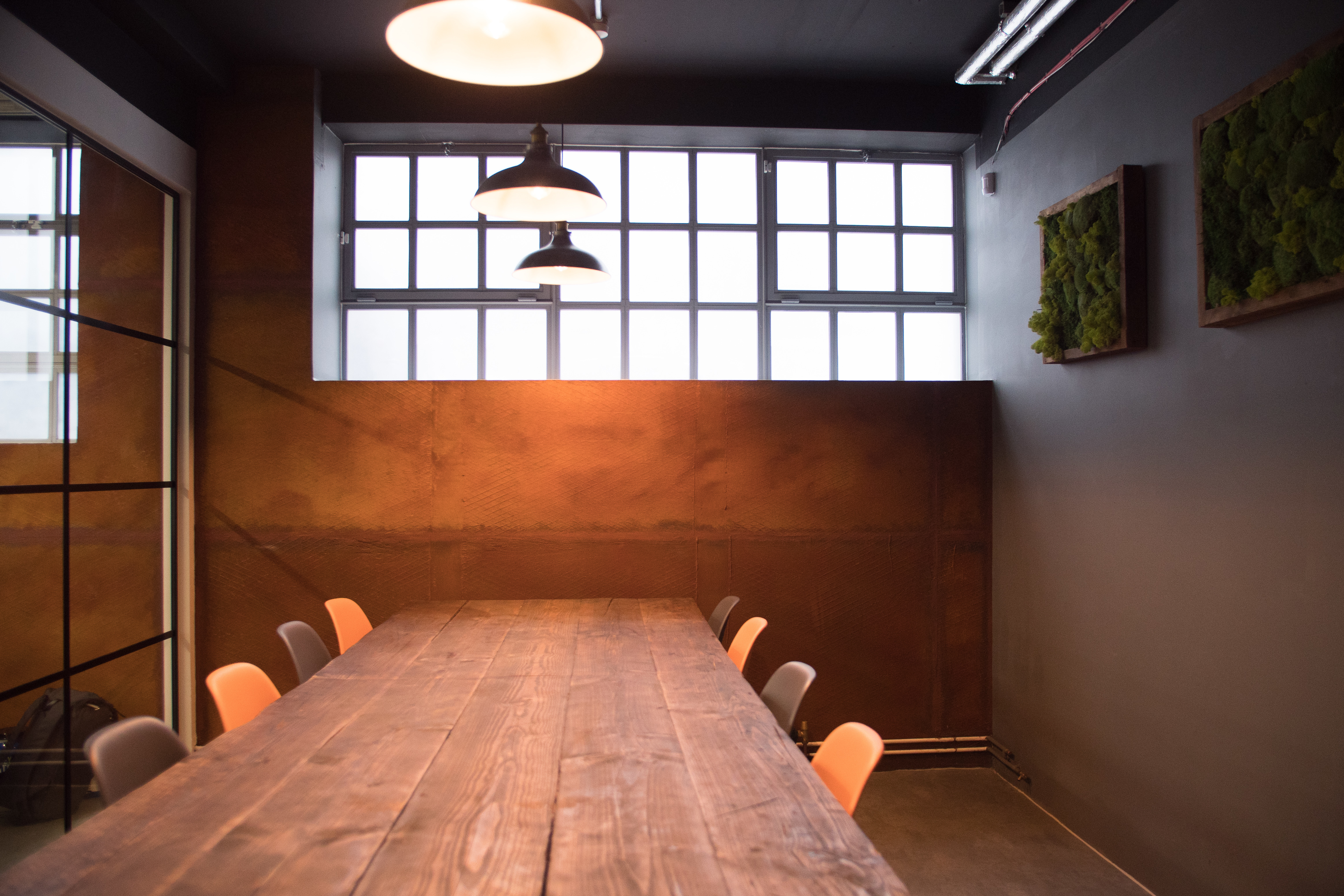 We have 4 - 10 desks available in our spacious office in Clerkenwell