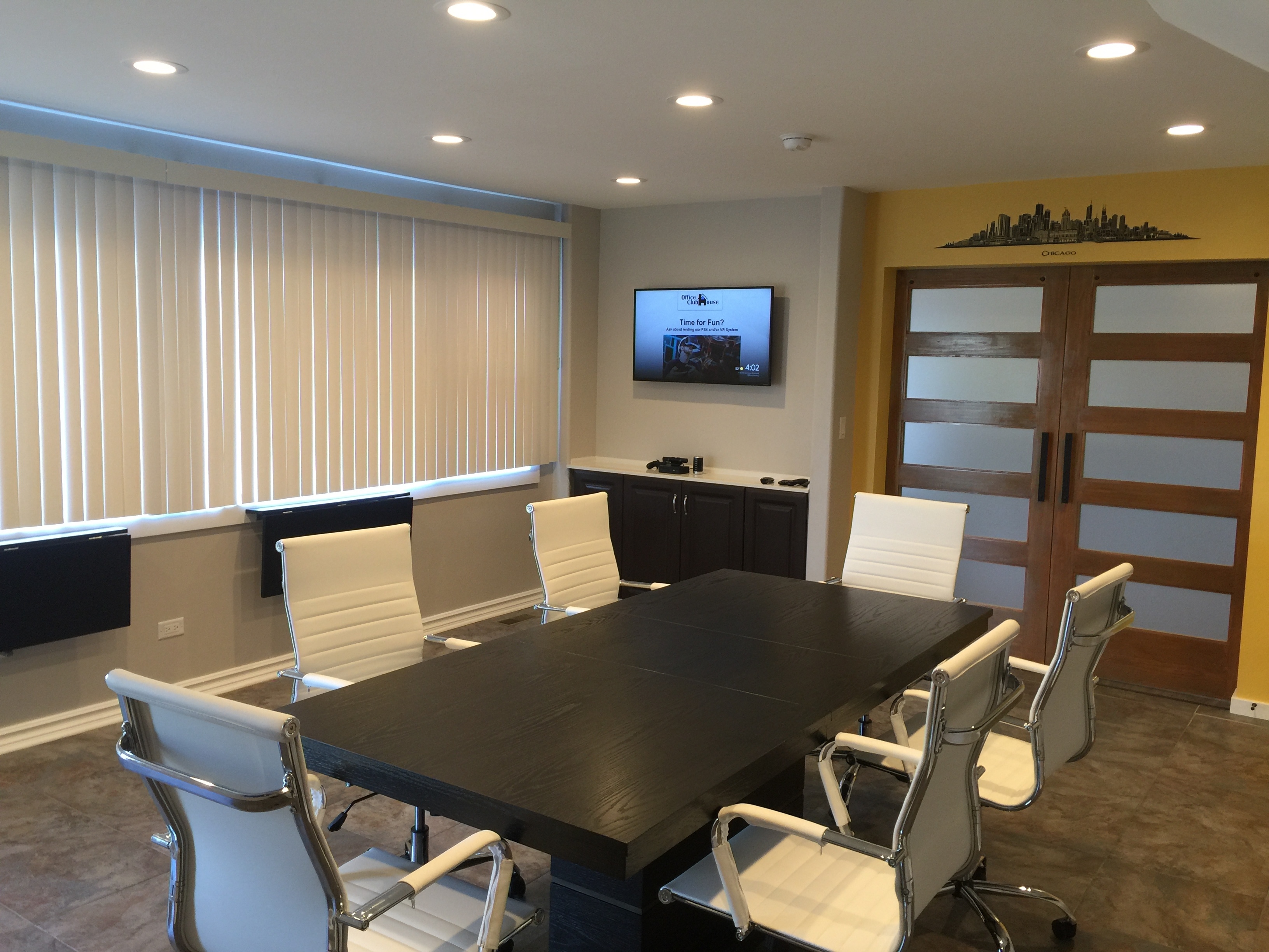 Office Clubhouse Video Conference Meeting room