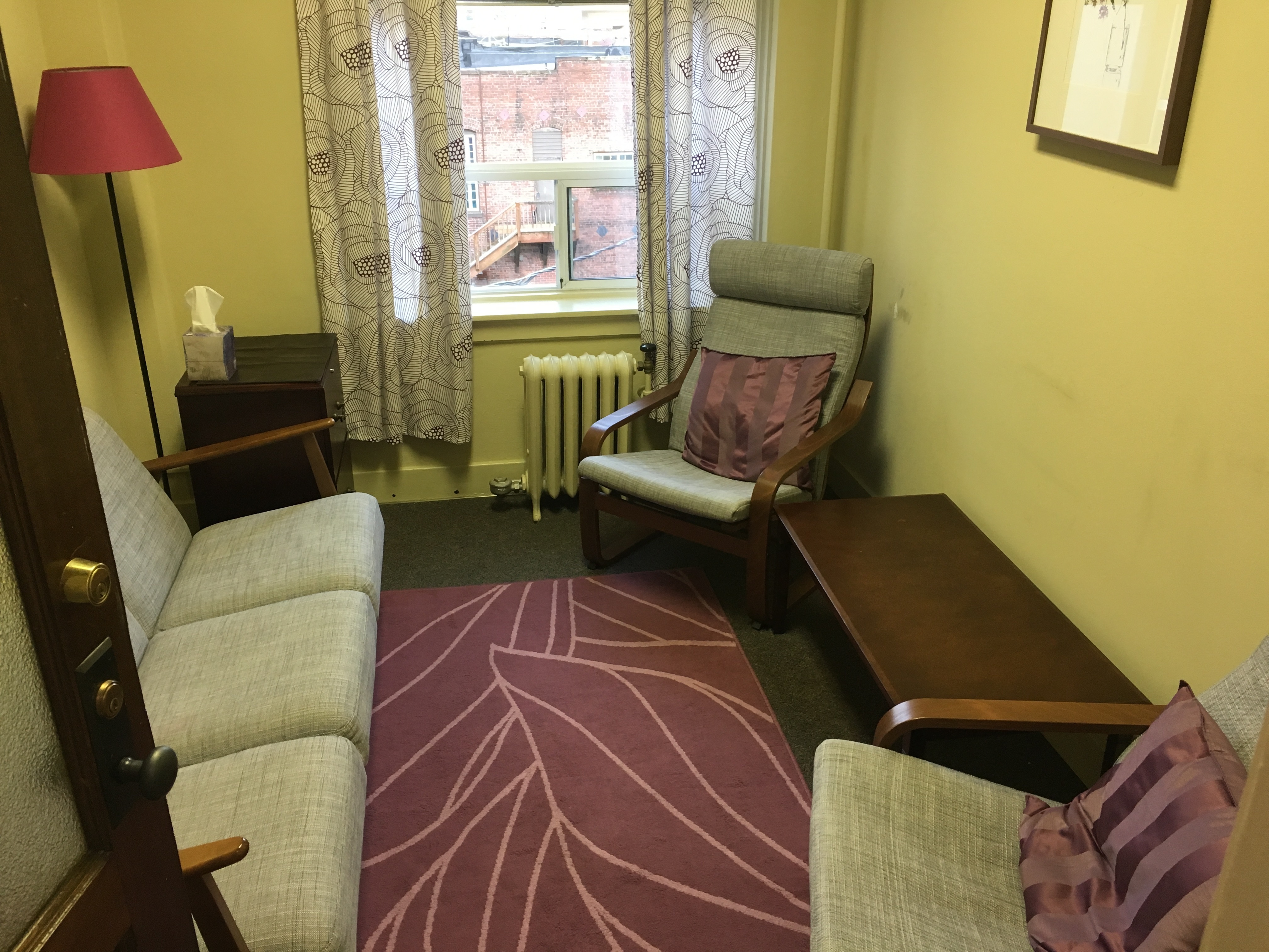 Furnished office for therapy, counseling, or consulting